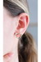 Heliophilia Silver Pendientes de Plata con Circonita